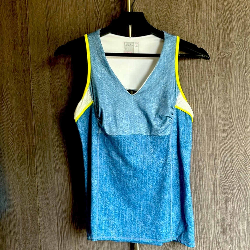 NWT Women’s Lucky in Love tank with built in bra